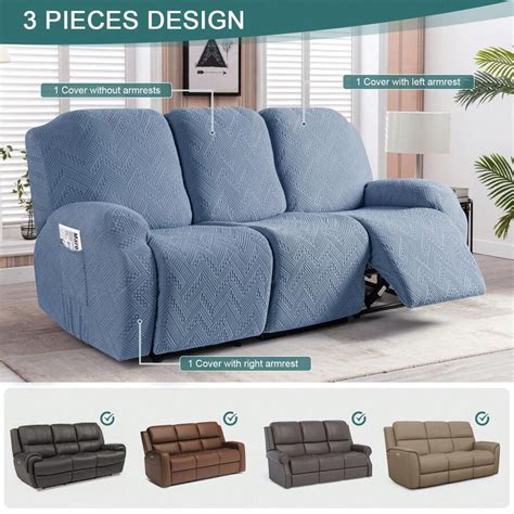 Stretch Recliner Sofa Covers, Reclining Couch Covers With Pockets ...