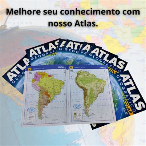 Atlas Geografico Escolar Mapa Politico Planisferio America B R Em The