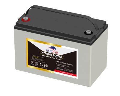 Battery Deep Cycle Agm Volts Ah Maintenance Free Made In