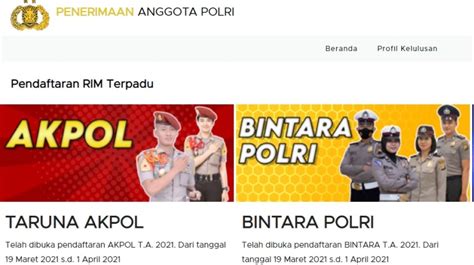 Penerimaan Anggota Polri Simak Cara Pendaftaran Akpol Berikut