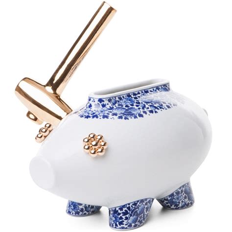 Moooi X Royal Delft Vase The Killing Of The Piggy Bank The Cushion Shop