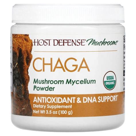 Fungi Perfecti Host Defense Mushrooms Chaga Mushroom Mycelium Powder