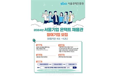 서울경제진흥원sba 사람인 인재 매칭 지원하는 ‘서울기업 온택트 채용관 연중 운영 “입점 기업 350곳 선착순 모집”