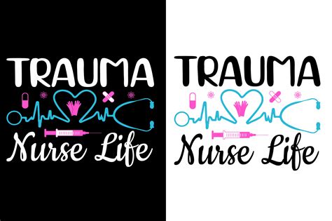 Trauma Nurse Life Svg Nurse Typography Graphic By Store Hut · Creative