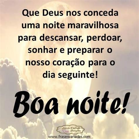 Boa Noite Frase Que Deus Nos Conceda Uma Noite Maravilhosa Para