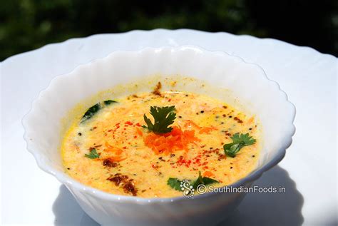 Simple Carrot Raita Recipe Carrot Pachadi Gajar Ka Raita How To