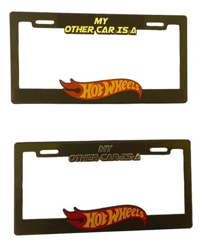 Par Porta Placas Hot Wheels Meses Sin Inter S