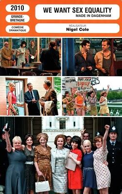 FICHE CINEMA NIGEL COLE WE WANT SEX EQUALITY EBay