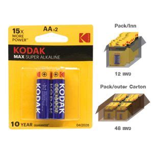 KODAK MAX SUPER ALKALINE AAA Battery 4 Pack Kodak Thailand