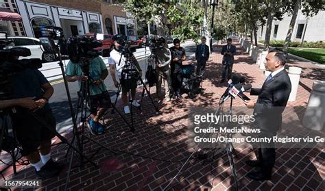 Us Attorney Martin Estrada Speaks To The Media In Front Of The