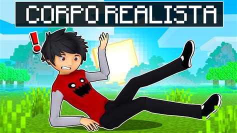 P3DRU Tem Um CORPO REALISTA No Minecraft YouTube