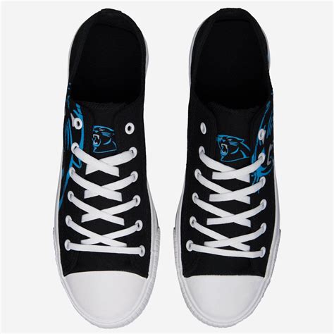 Carolina Panthers Mens Low Top Big Logo Canvas Shoe Foco