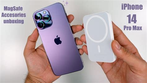 Iphone 14 Pro Max Deep Purple Magsafe Accessories Unboxing 💜 📦 Review With Magsafe Cases More