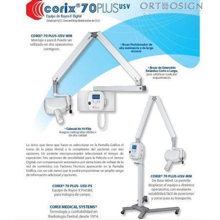 Paquete Rayos X Dental Corix Plus Usv Pedestal Pared