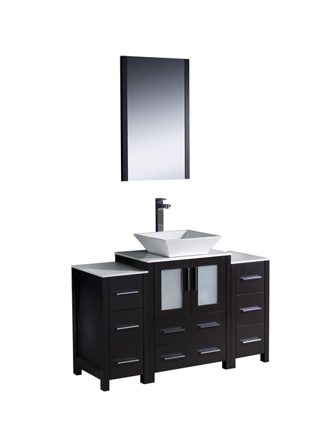 Fresca Torino Espresso Modern Bathroom Vanity W Side Cabinets