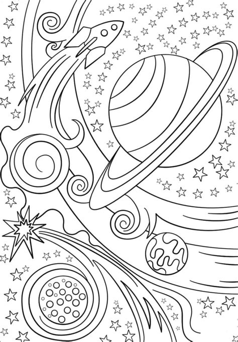 Planets Coloring Pages (100 Pieces). Print free for Kids