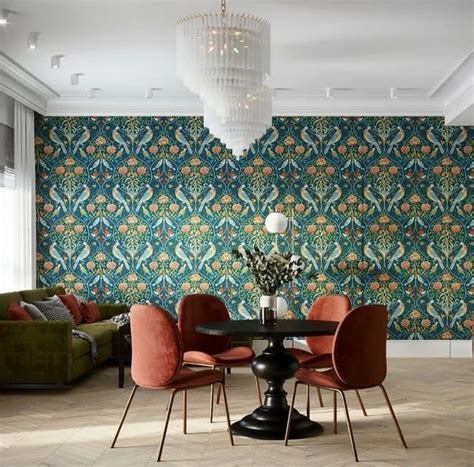 Green Wallpaper Designs Creating Beautiful Walls in Modern Interiors