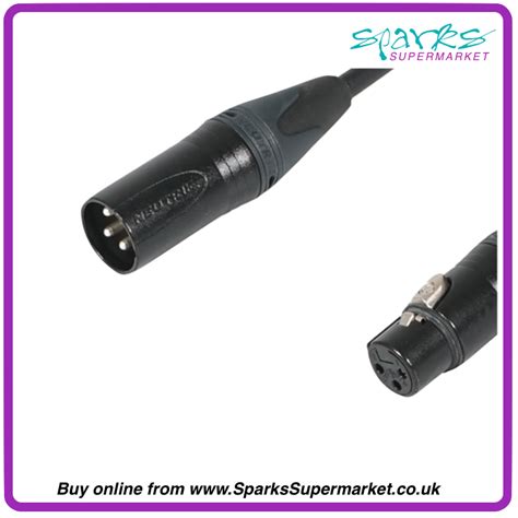 Xlr 3 Pin Male Xlr 3 Pin Female Neutrik Xlr Dmx Cable Sparks