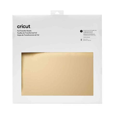 Foil Transfer Sheets Gold 8 Ct Cricut Shop