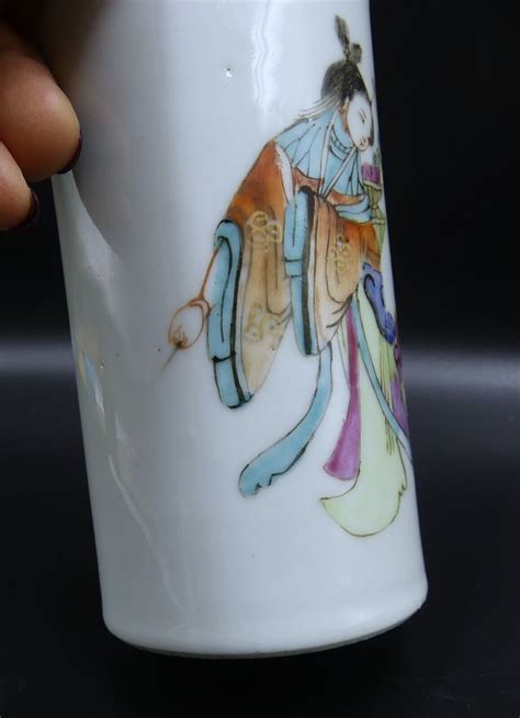 Antique Chinese Marked Tongzhi Qing Dynasty Hand Painted Porcelain