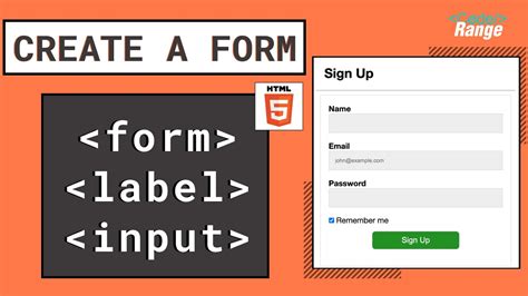 HTML Tutorial 19 Basic Form Form Input Label Button Elements