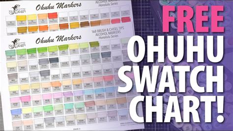 New Ohuhu Pastel Markers Review Free Ohuhu Swatch Chart Ohuhu