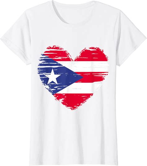 Puerto Rico Heart Puerto Rico Flag Puerto Rico Pride T Shirt Walmart