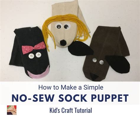 How To Make A Simple No Sew Sock Puppet