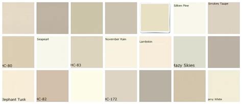 Benjamin Moore Taupe Paint Color Chart