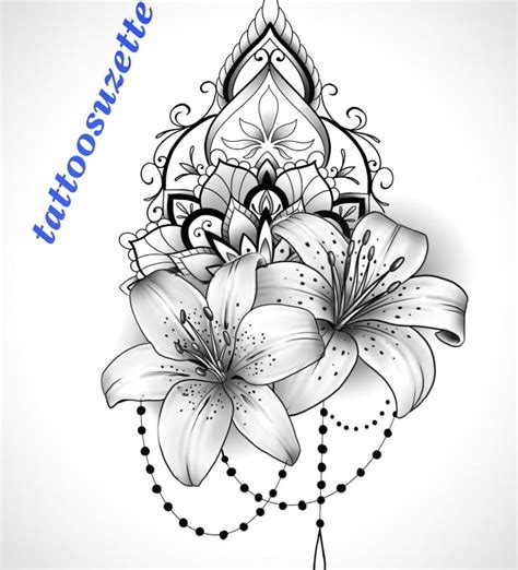 Mandala Flower Tattoo Designs Printable Calendars At A Glance