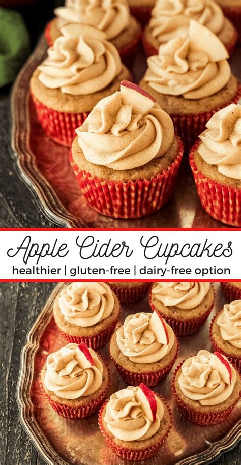 Gluten Free Apple Cider Cupcakes With Spiced Buttercream Frosting