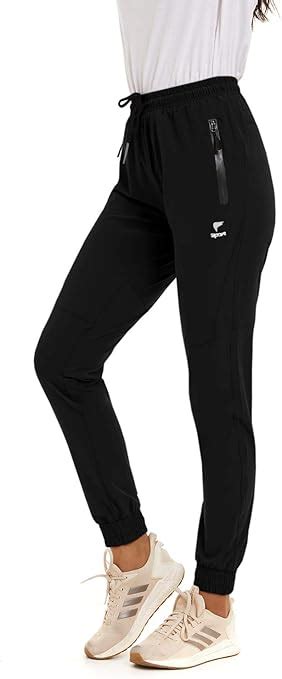 Smeng Womens Sweatpants Tapered Leg Tracksuit Bottoms Zipper Pockets