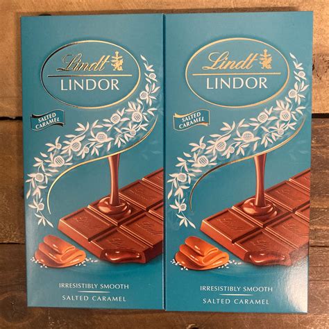 3x Lindt Lindor Salted Caramel Chocolate Bars (3x100g) & Low Price ...