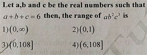 Let A B C Be Real Numbers Such That A 2b C 4 Then The Max