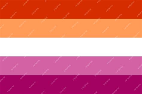 Premium Vector | Lesbian pride flag