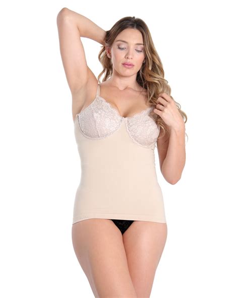 Slimme By Memoi Shaping Cami With Underwire Cups