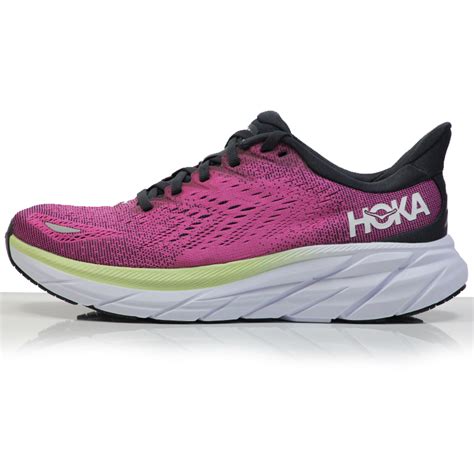 Hoka One One Clifton 8 Women S Running Shoe Blue Graphite Ibis Rose