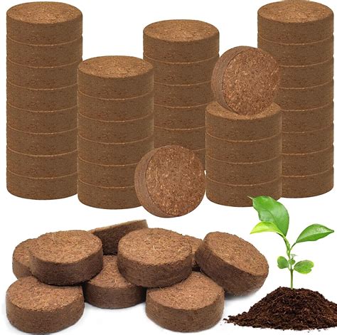 30pcs 30mm Coco Coir Pellets Organic Potting Soil For Planting