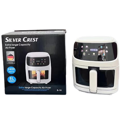 Silver Crest 8L Liter 2400W Factory Price Healthy Digital Air Fryer The