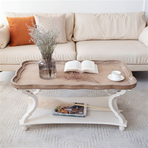 Cozayh Rustic Farmhouse Cottagecore Coffee Table Shopstyle