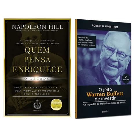 Kit De Livros Quem Pensa Enriquece O Jeito Warren Buffett De Investir