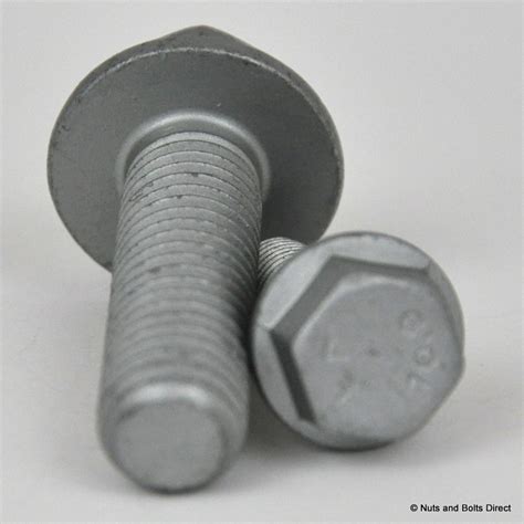 M10 X 30mm X 125mm Metric Fine Flange Hex Bolt Din 6921 109 Grade