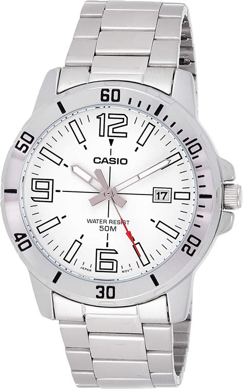 Casio MTP VD01D 1E2V Men S Enticer Stainless Steel Black Dial Casual