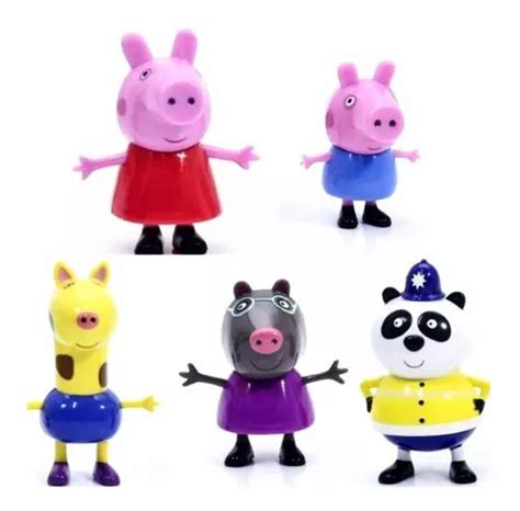 Bonecos Peppa Pig George E Seus Amigos Miniatura Kit Un