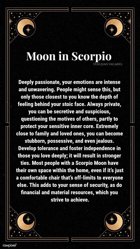 Scorpio Moon Artofit