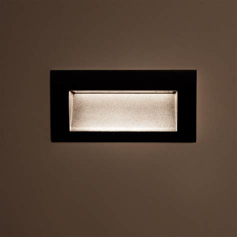 Balise Led Ext Rieure W Encastrable Au Mur Rectangulaire Elin Noire