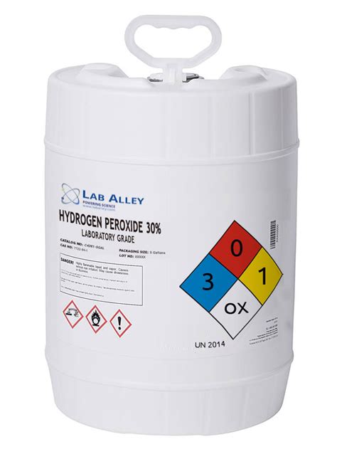 30 Hydrogen Peroxide 1 Liter 27 1 Gallon 67 Reagent Grade