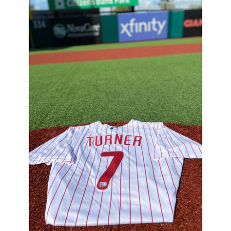 Trea Turner Autographed Home Jersey | Philadelphia Phillies Auctions