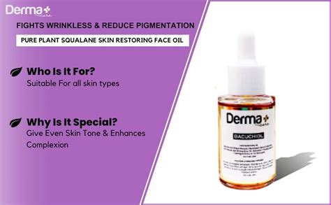 Derma Cure Age Revival 100 Plant Derived Organic Cold Pressed Bakuchiol Oil Rosehip Oil