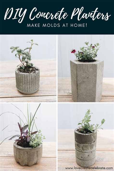 Easy Diy Concrete Planters Diy Concrete Planters Concrete Planters